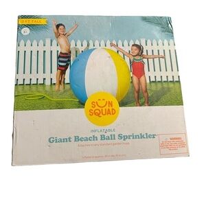Jumbo Giant Beach Ball Inflatable Sprinkler - Sun Squad 3+ Years Pool Beach toy